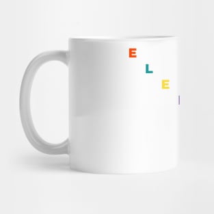 Elephant Text - Typography Mug